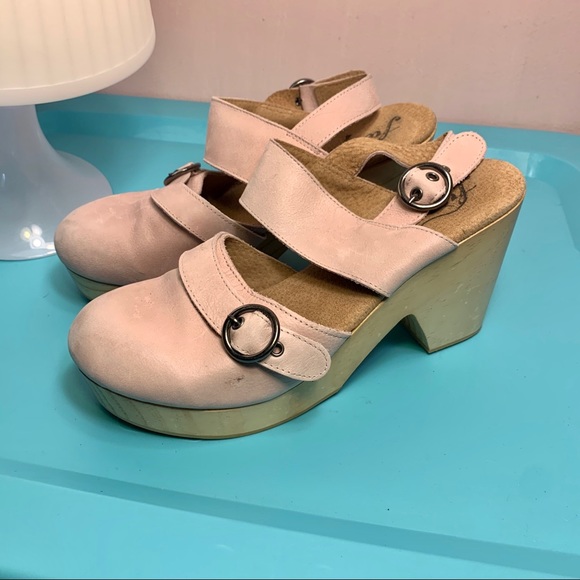 Free people wood sandals size 40 - Picture 1 of 6